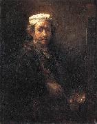 Rembrandt, Portrait of the Artist at His Easel gu